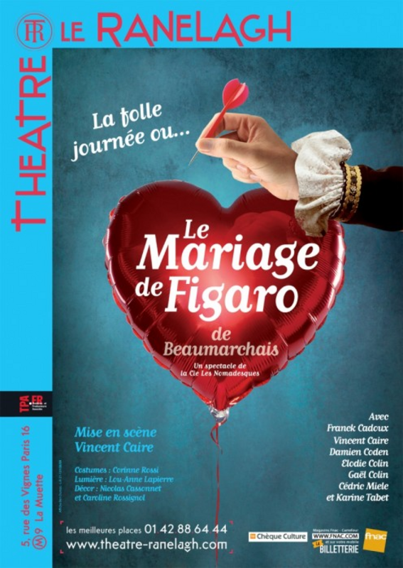 Le Mariage de Figaro ou La folle journée (Théâtre le Ranelagh)