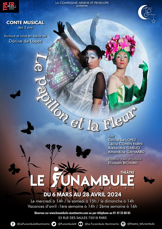 Le papillon et la fleur (Funambule Montmartre)