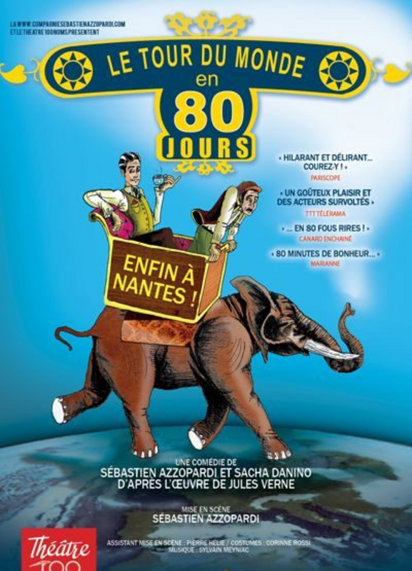 Le tour du monde en 80 jours (Théâtre 100 noms)